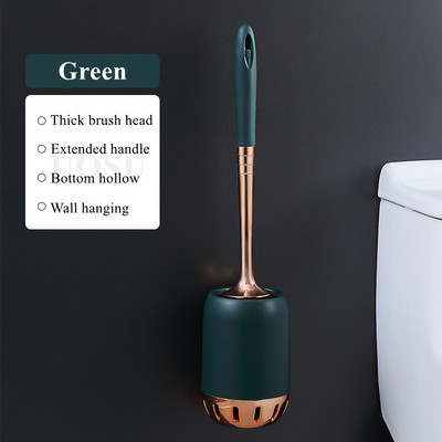 UOSU πολυτελής μαλακή γούνα Βούρτσα Τουαλέτας Γρήγορη Αποστράγγιση Καθαρισμός Εργαλείο Επιτοίχιας βάσης ή Βούρτσας Καθαρισμού δαπέδου Αξεσουάρ μπάνιου