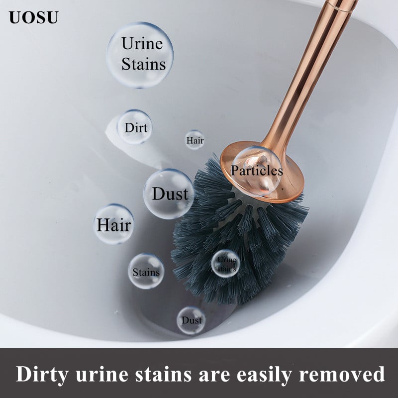 UOSU πολυτελής μαλακή γούνα Βούρτσα Τουαλέτας Γρήγορη Αποστράγγιση Καθαρισμός Εργαλείο Επιτοίχιας βάσης ή Βούρτσας Καθαρισμού δαπέδου Αξεσουάρ μπάνιου