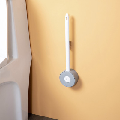 Nova dva u jednom mini TPR četka za WC školjku silikonska četka za WC bez rupa za čišćenje WC školjke na zidu sveobuhvatna četka za čišćenje