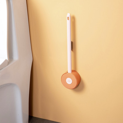 Nova dva u jednom mini TPR četka za WC školjku silikonska četka za WC bez rupa za čišćenje WC školjke na zidu sveobuhvatna četka za čišćenje