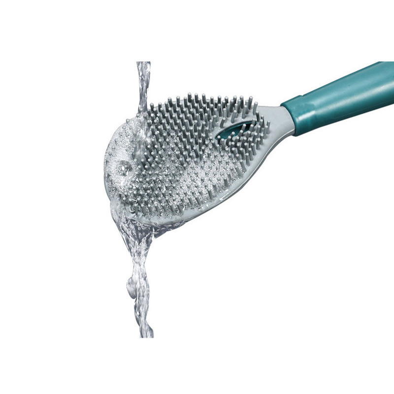 Silikonska WC četka za kućanstvo Neporozna zidna viseća duga ručka Vrsta jezika Hidraulički rukav za čišćenje bez mrtvog kuta