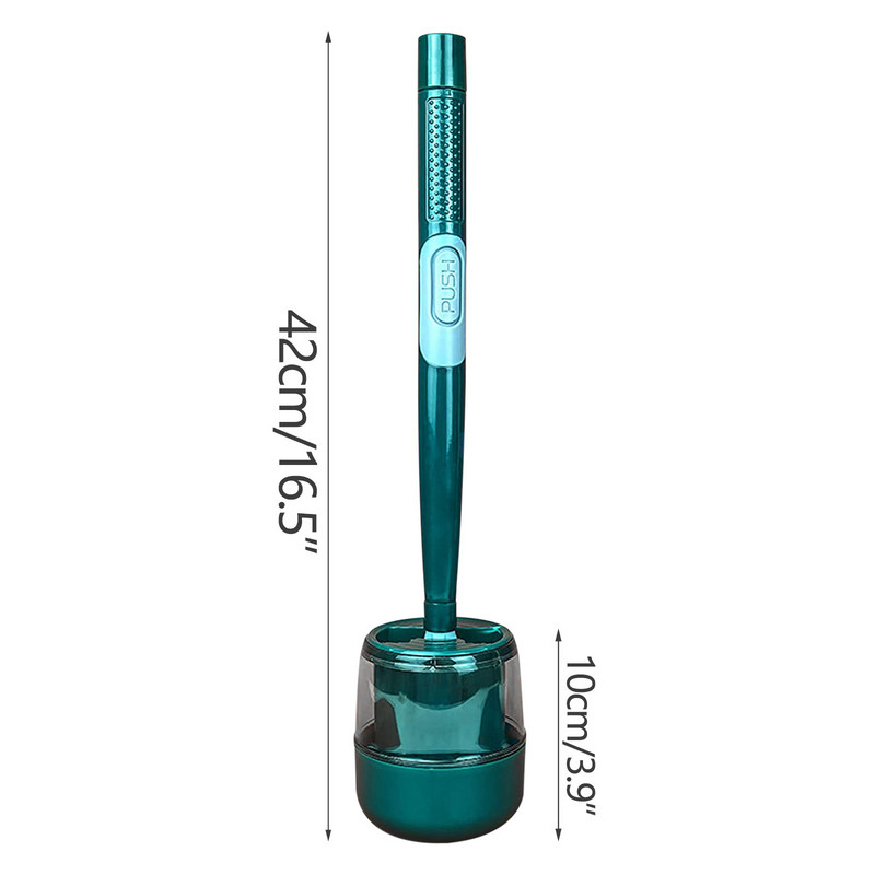 Silikoninis tualeto šepetys ir laikiklis Sienoje montuojamas minkštų šerių tualeto šepetys su skystu tualeto šepečiu, skirtas grindų vonios reikmenims