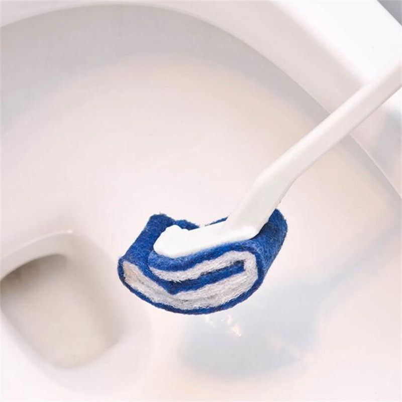 Perie de toaletă fără spălare Perie de curățare moale de uz casnic Mâner lung creativ Fără colț mort Perie de toaletă pentru baie Simplu la îndemână