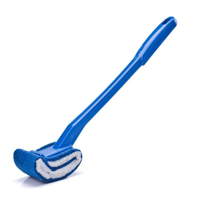 Perie de toaletă fără spălare Perie de curățare moale de uz casnic Mâner lung creativ Fără colț mort Perie de toaletă pentru baie Simplu la îndemână