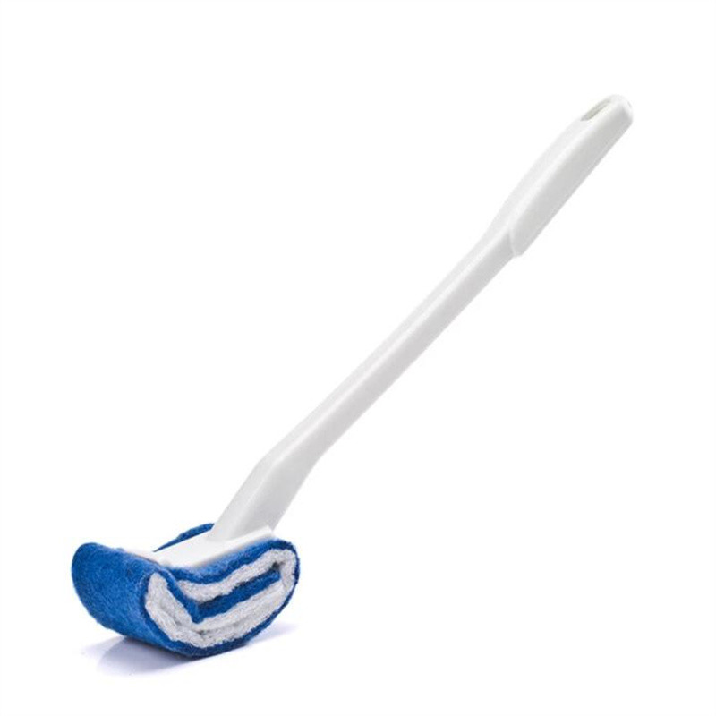 Perie de toaletă fără spălare Perie de curățare moale de uz casnic Mâner lung creativ Fără colț mort Perie de toaletă pentru baie Simplu la îndemână