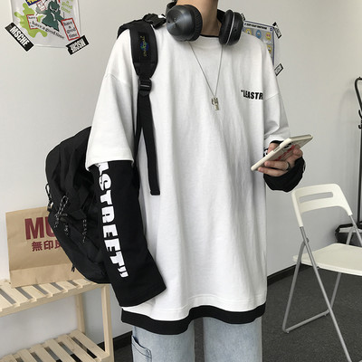 Alkalmi férfi blúz ovális nyakkivágással