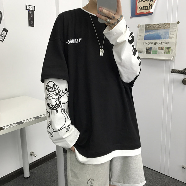 Alkalmi férfi blúz ovális nyakkivágással