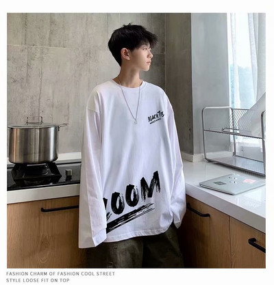 Tavaszi-őszi blúz, hosszú ujjú felirattal