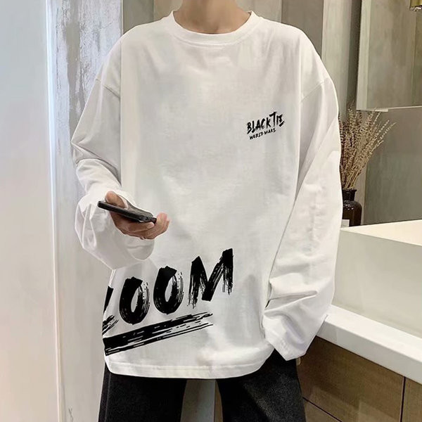 Tavaszi-őszi blúz, hosszú ujjú felirattal