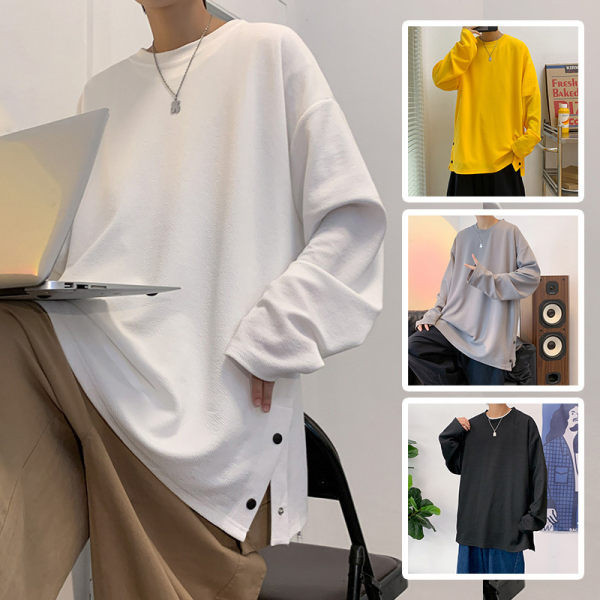 Muška ležerna bluza s okruglim izrezom