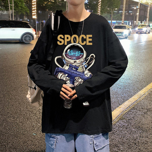 Široka muška bluza s printom