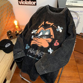 Retro férfi blúz mintával