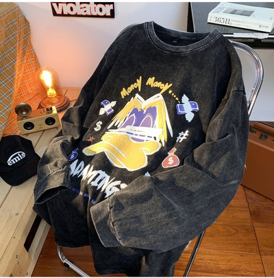 Retro férfi blúz mintával