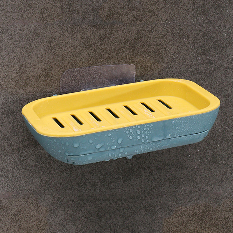 Dvoslojna izvlačna drenažna kutija za sapun zidni držač posude za sapun kupaonska posuda za sapun bez bušenja