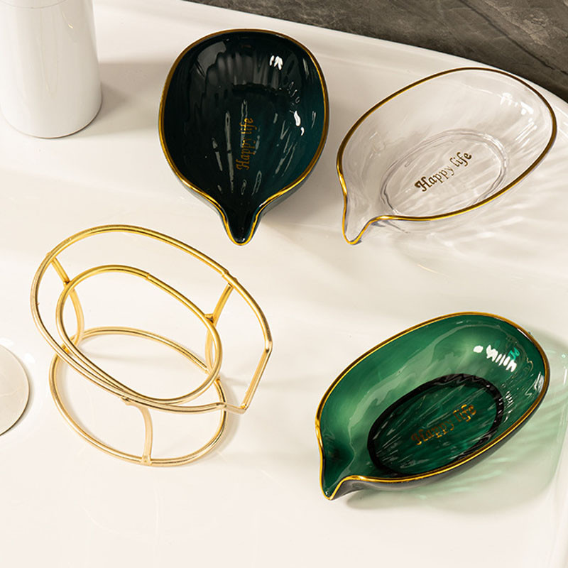 1 vnt. 2022 m. naujos lengvos ir prabangios kūrybinės muilo dėžutės vonios kambario tualetas buitinis kanalizacija be perforuoto muilo stovo muilo indų padėklas