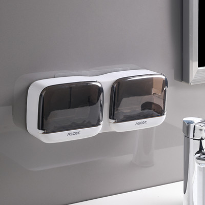 IZEFS nešiojama muilo indas, skirtas namų tualeto tualetui, vandeniui atsparus muilo laikiklis, tualetinis sieninis laikiklis, laikiklis, vonios kambario priedai