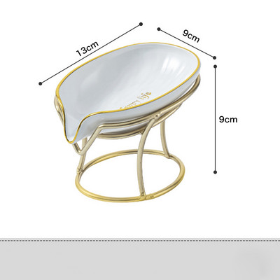 Muilo indų laikiklis Lengvas, prabangus, kūrybingas muilo dėžutė, buitinė kanalizacija be perforuoto muilo stovo dėklo vonios kambario priedai