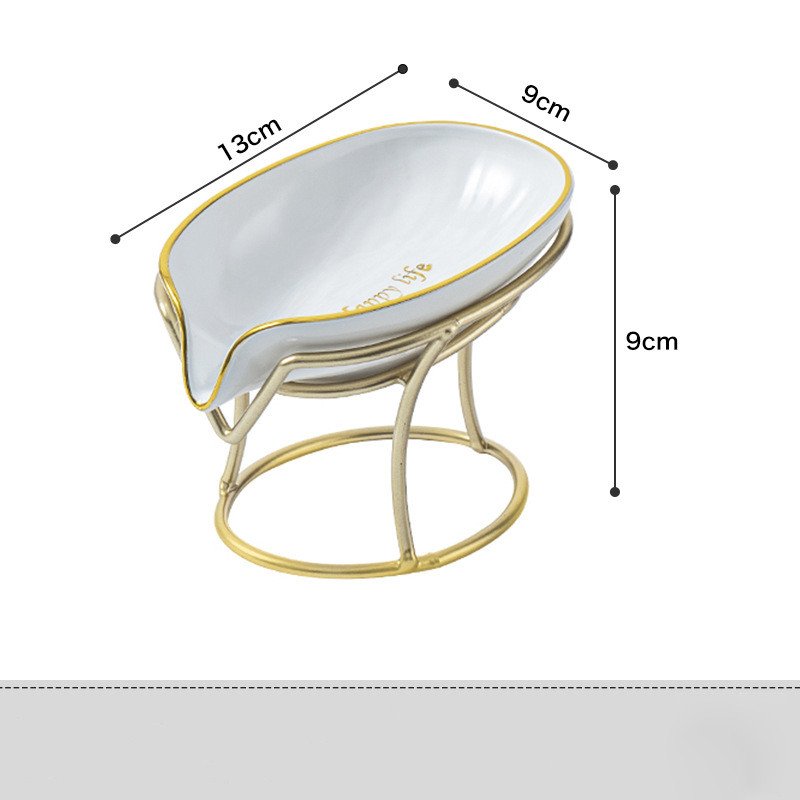 Muilo indų laikiklis Lengvas, prabangus, kūrybingas muilo dėžutė, buitinė kanalizacija be perforuoto muilo stovo dėklo vonios kambario priedai