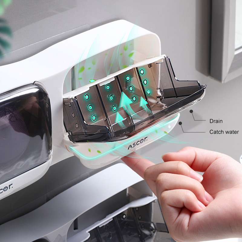 Zidna kutija za sapun za kućni WC WC Vodootporni držač sapuna Zahod Kutija za pohranu Prijenosni držač za pohranu Kupaonski pribor