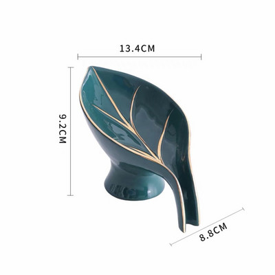 1 buc 2022, cutie de săpun creativă, din ceramică, de lux, cu scurgere, suport pentru săpun pentru toaletă de uz casnic, fără găurire