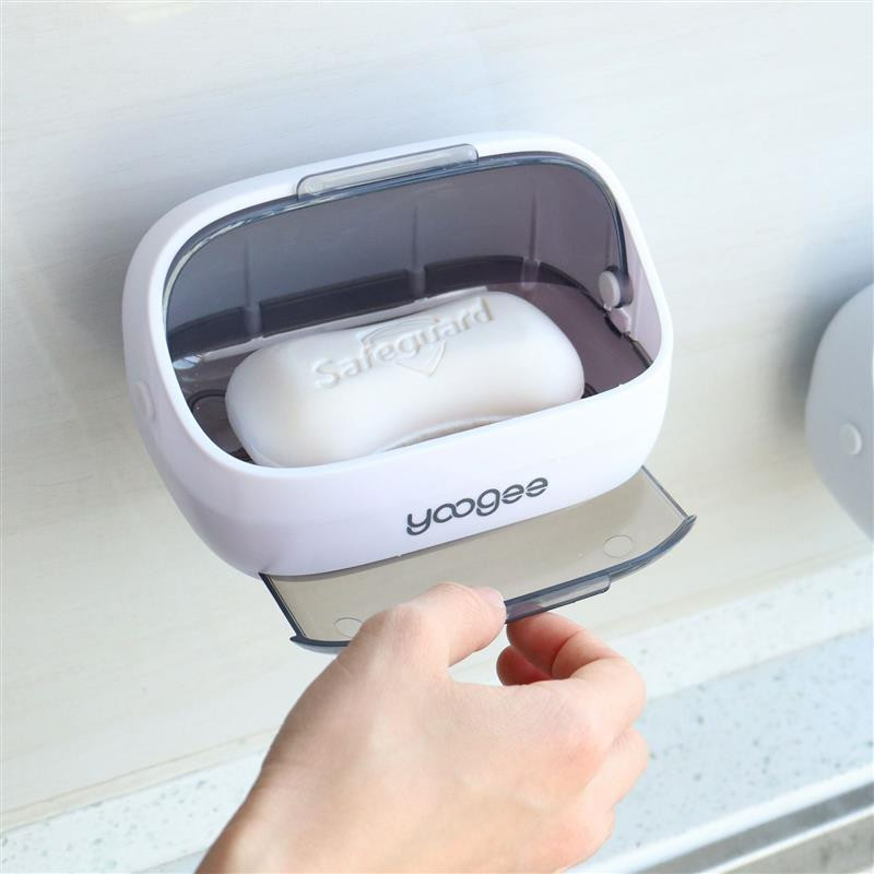 Nova posuda za sapun Prozirna preklopna odvodna kutija za sapun Kupaonski prostor Kreativna kutija za sapun Polica Držač sapuna Plastični preklopni zid