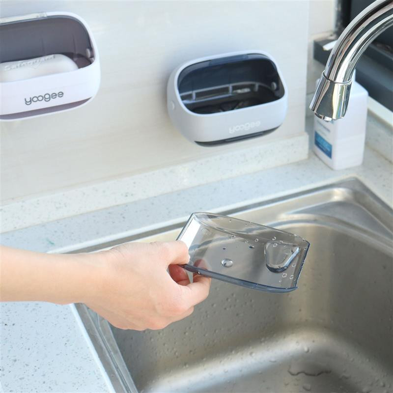 Nova posuda za sapun Prozirna preklopna odvodna kutija za sapun Kupaonski prostor Kreativna kutija za sapun Polica Držač sapuna Plastični preklopni zid