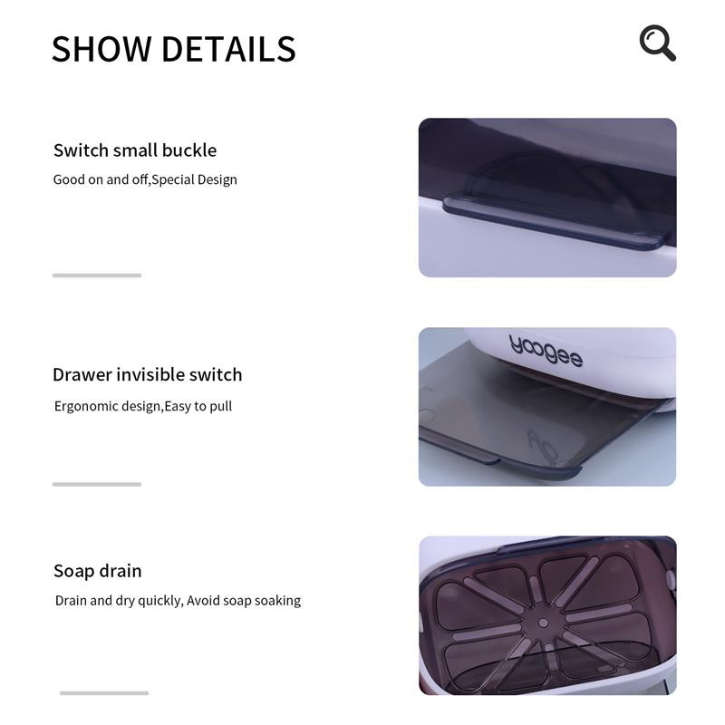 Nova posuda za sapun Prozirna preklopna odvodna kutija za sapun Kupaonski prostor Kreativna kutija za sapun Polica Držač sapuna Plastični preklopni zid