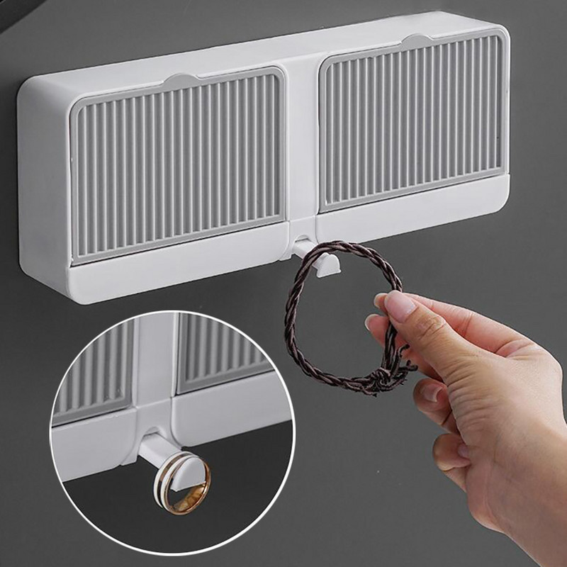 Držač posude za sapun Kupaonski tuš Vodootporna zidna posuda za sapun Kutija s ladicom poklopca Stalak za ocjeđivanje sapuna