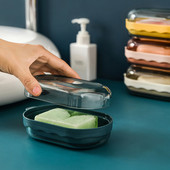 Vasă de săpun de călătorie, rezistentă la apă Suport portabil pentru săpun, cu uscare rapidă, cutie sigilată pentru recipiente pentru săpun, accesorii creative pentru baie pentru acasă