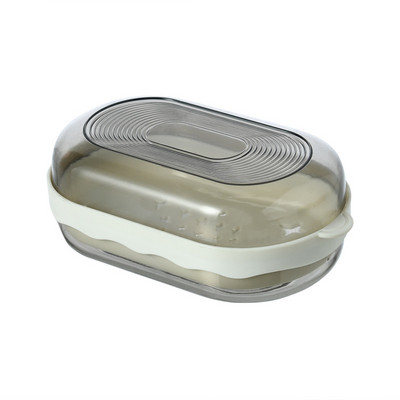 Vasă de săpun de călătorie, rezistentă la apă Suport portabil pentru săpun, cu uscare rapidă, cutie sigilată pentru recipiente pentru săpun, accesorii creative pentru baie pentru acasă