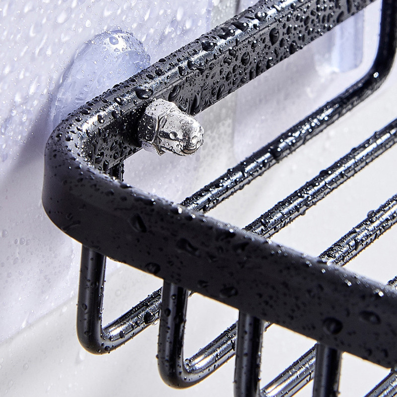 Υψηλής ποιότητας Creative Drill Free Πιάτο Σαπουνιού Επιτοίχια ράφι αποθήκευσης από ανοξείδωτο ατσάλι Αξεσουάρ μπάνιου Σαπουνιού Σαπουνιού