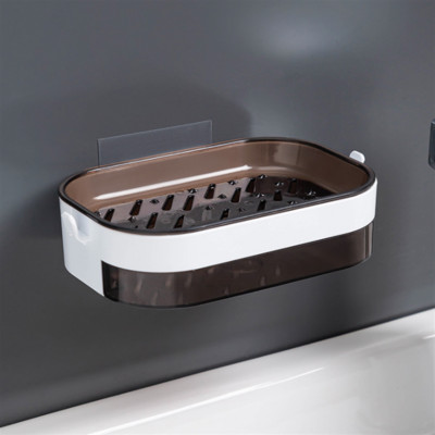 Kreativnost Zidni samoljepljivi držač za sapun Prijenosna kupaonska posuda za sapun za tuširanje s odvodom Ploče za tuširanje Kutija za pohranu sapuna