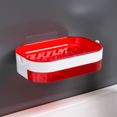 Kreativnost Zidni samoljepljivi držač za sapun Prijenosna kupaonska posuda za sapun za tuširanje s odvodom Ploče za tuširanje Kutija za pohranu sapuna