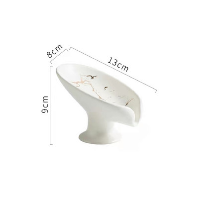 Drenažo muilo laikiklio dėžutės lapelio formos muilo dėžutė Vonios kambario muilo laikiklis indų laikymo lėkštės padėklas Vonios kambario dušo reikmenys Vonios kambario stovas