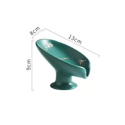 Drenažo muilo laikiklio dėžutės lapelio formos muilo dėžutė Vonios kambario muilo laikiklis indų laikymo lėkštės padėklas Vonios kambario dušo reikmenys Vonios kambario stovas