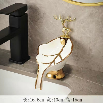 Drenažo muilo laikiklio dėžutės lapelio formos muilo dėžutė Vonios kambario muilo laikiklis indų laikymo lėkštės padėklas Vonios kambario dušo reikmenys Vonios kambario stovas