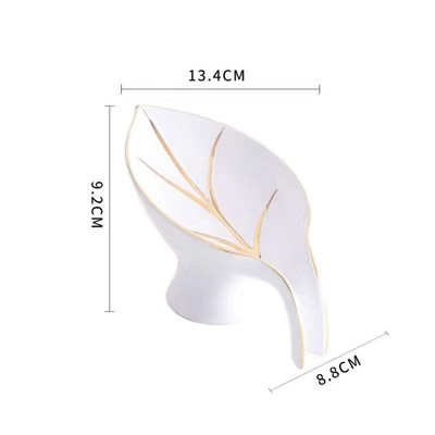 Drenažo muilo laikiklio dėžutės lapelio formos muilo dėžutė Vonios kambario muilo laikiklis indų laikymo lėkštės padėklas Vonios kambario dušo reikmenys Vonios kambario stovas