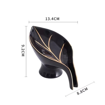 Drenažo muilo laikiklio dėžutės lapelio formos muilo dėžutė Vonios kambario muilo laikiklis indų laikymo lėkštės padėklas Vonios kambario dušo reikmenys Vonios kambario stovas