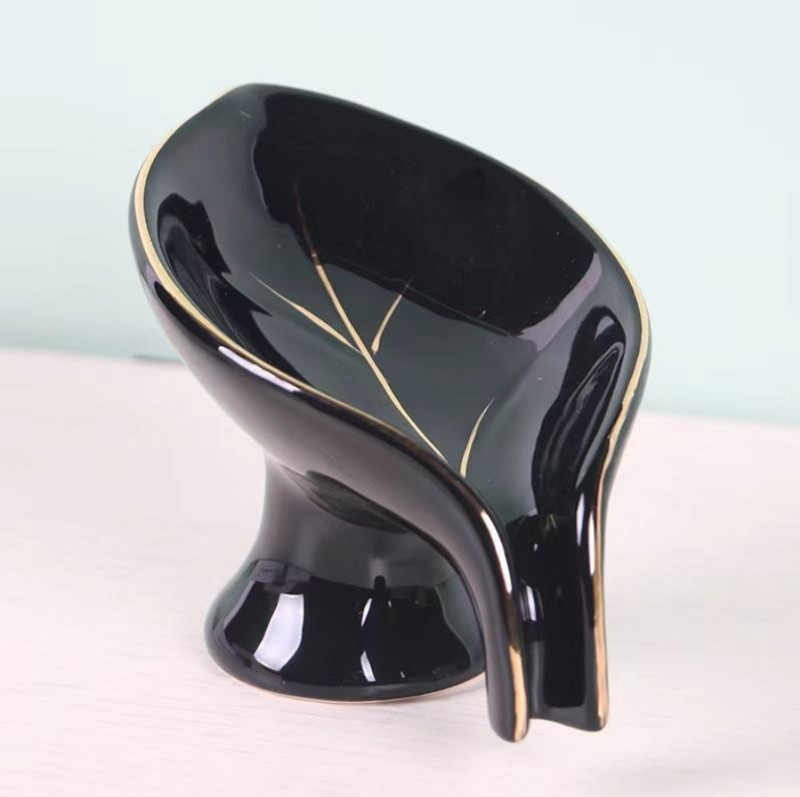 Keraminė muilo dėžutė Lengva prabanga, modernus vonios kambario laikymo padėklas nusausinimo lentynas Kūrybinis laikymo lentynas tualeto tvarkyklės papuošimas