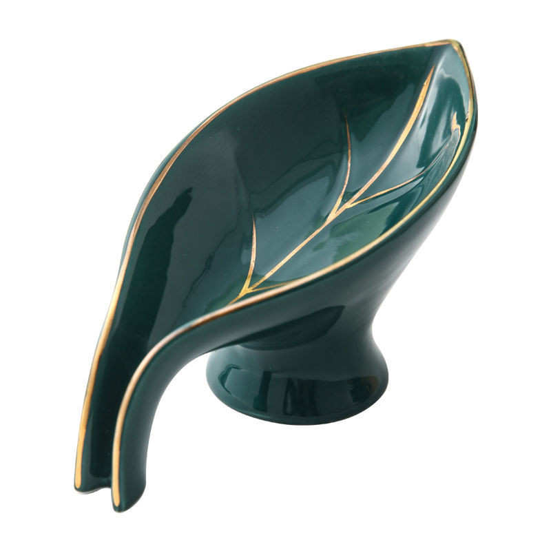 Keraminė muilo dėžutė Lengva prabanga, modernus vonios kambario laikymo padėklas nusausinimo lentynas Kūrybinis laikymo lentynas tualeto tvarkyklės papuošimas