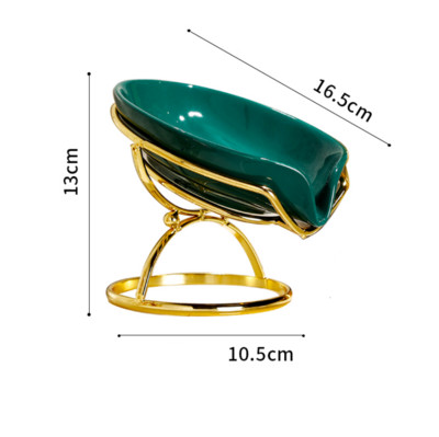 Vasă de săpun din ceramică de lux ușoară Accesorii portabile de depozitare pentru bucătărie Suporturi pentru săpun Cutii de ambalare pentru săpun Rafturi Organizator de baie