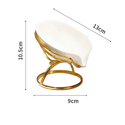 Vasă de săpun din ceramică de lux ușoară Accesorii portabile de depozitare pentru bucătărie Suporturi pentru săpun Cutii de ambalare pentru săpun Rafturi Organizator de baie