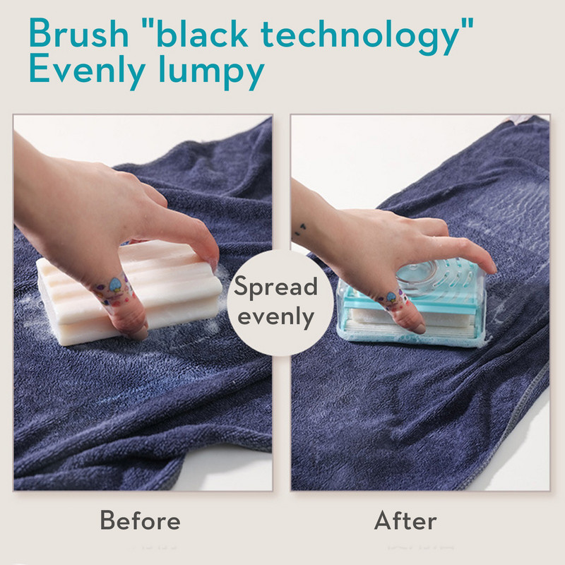 Daugiafunkcinė putojanti muilo indelis su nutekėjimu Muilo dėžutė su burbuliatoriumi Tinka skalbiniams Muilo laikiklis Vonios kambario valymo įrankiui