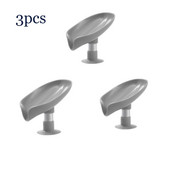 3db szappantartó levél alakú lefolyó szappan zuhany szappantartó doboz szivacs tárolótálca vízmentes tároló fürdőszoba állvány Kellékek