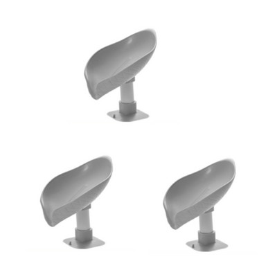 3db szappantartó levél alakú lefolyó szappan zuhany szappantartó doboz szivacs tárolótálca vízmentes tároló fürdőszoba állvány Kellékek