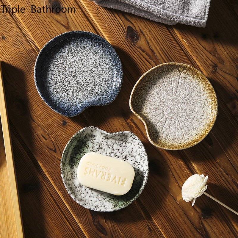 Posuda za sapun od japanske keramike Prijenosna putna kutija za sapun Organizator zahoda Kutije za pakiranje sapuna Kućište za pohranu u kupaonici