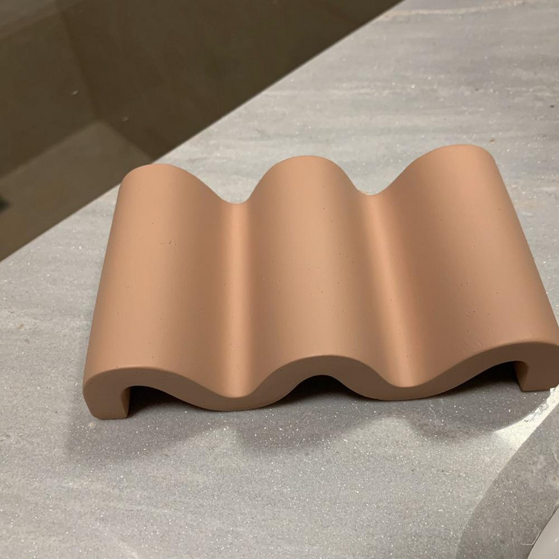 Šiaurės šalių betono muilo laikiklis Morandi spalvotas cementinis muilas pagalbinis dėklas Lėkštės indų padėklas papuošalų organizatorius namų vonios kambario dekoras