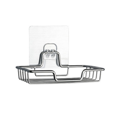 Držač posude za sapun Kupaonica Stalak za sapun od nehrđajućeg čelika Zidni držač za sapun Umivaonik Paluba Kupatilo za tuširanje Spužva za pranje posuđa