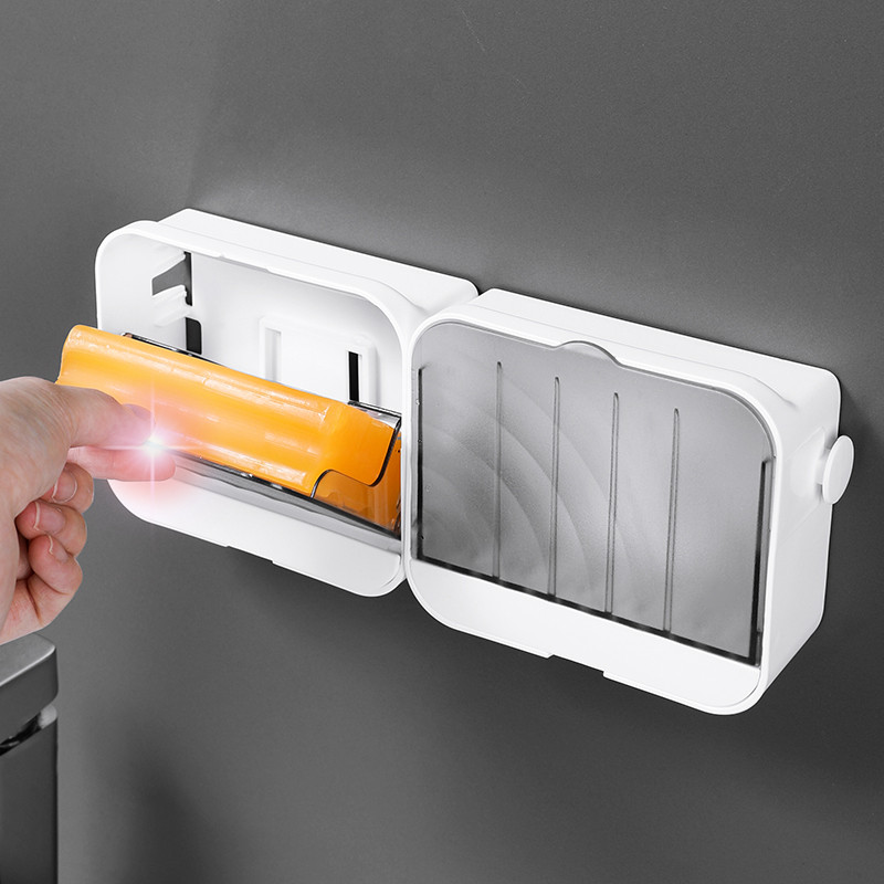 Daugiafunkcinis muilo indas su dangteliu Creative Travel Organizer Nutekėjimo muilo laikiklis Dėžės laikymo lentynos vonios kambario priedai