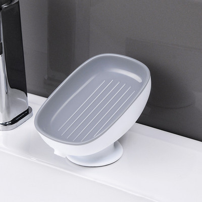 Echome Szappantartó Levél alakú Szappantartó fúrás nélkül Fürdőszoba Zuhany Szappandobozok Szivacs tároló tányér tálca WC kütyük Kiegészítők
